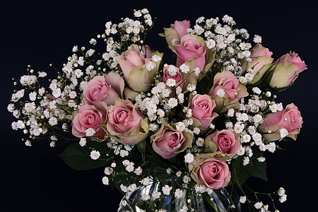 pink Rose flower bouquet thumbnail
