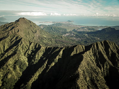 landscape photograph of mountain ranges thumbnail
