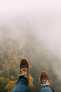 person wearing brown shoes thumbnail