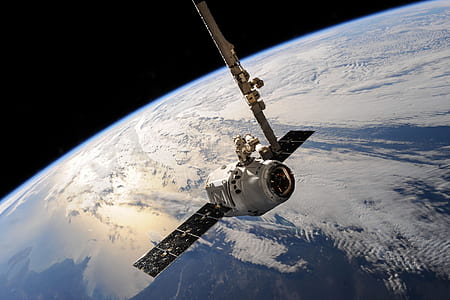White Outer Space Satellite thumbnail