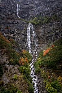 photo of waterfalls surround by grass thumbnail