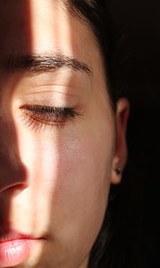 close-up photography of woman's face thumbnail