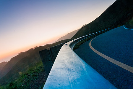 hi-way along mountain range thumbnail