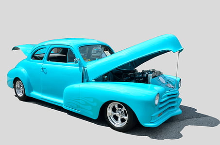 classic teal coupe wallpaper thumbnail