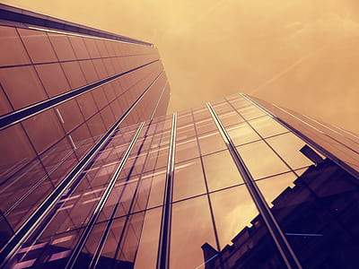 dawn, sky, building, glass thumbnail