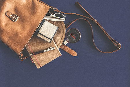 Brown Leather Bag Fashion thumbnail