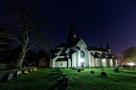 Photo of Cemetery at Night thumbnail