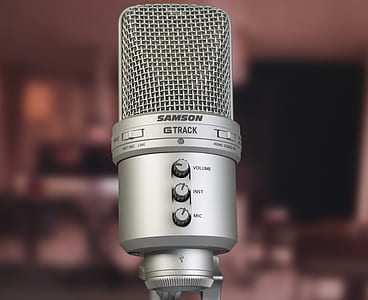 grey Samson condenser microphone thumbnail