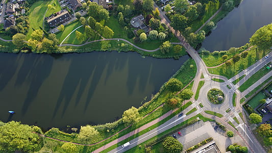 sky view, street, water, river, road thumbnail