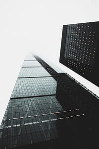 low-angle photography of high-rise glass building thumbnail