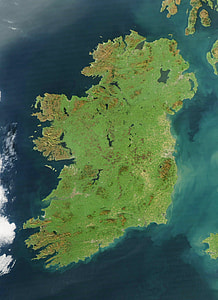 Satellite Image of Ireland thumbnail