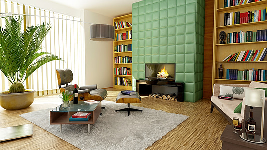 gray leather sofa recliner chair in front of turned on flat screen TV thumbnail