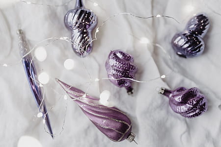 Pantone Ultra Violet Christmas Ornaments thumbnail