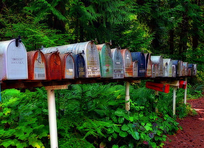 assorted-color mail boxes thumbnail
