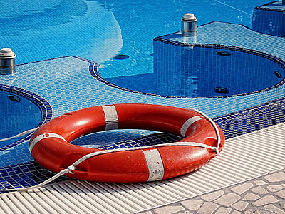 photo red inflatable life ring thumbnail