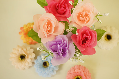 assorted-color petaled flowers thumbnail