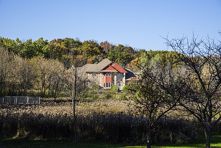 Country House in the autumn woods at Holy Hill, Wisconsin thumbnail