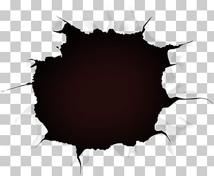 Paper , Black hole, crack PNG clipart