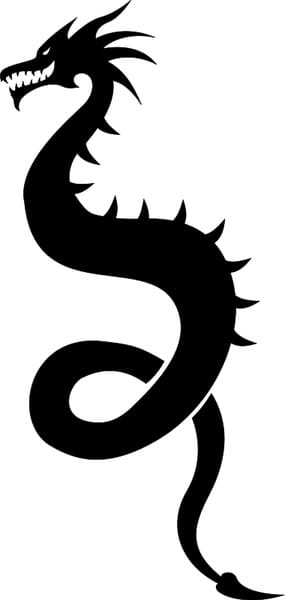 Dragon Silhouette Svg File Free Graphics Uihere