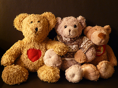 three brown bear plush toys thumbnail