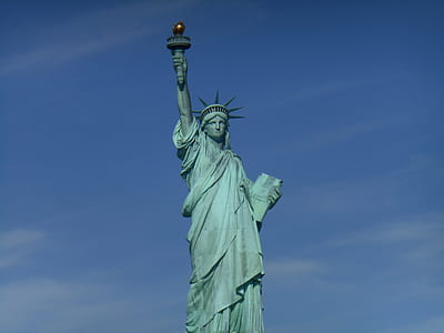 Statue of Liberty under blue sky at New York thumbnail