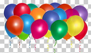 Balloon Birthday , Balloons Bunch , assorted-color balloons lot illustration PNG clipart
