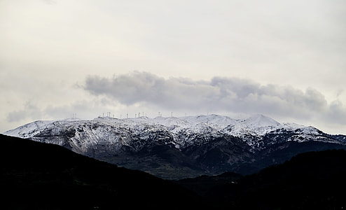 mountain alp under cloudy sky thumbnail