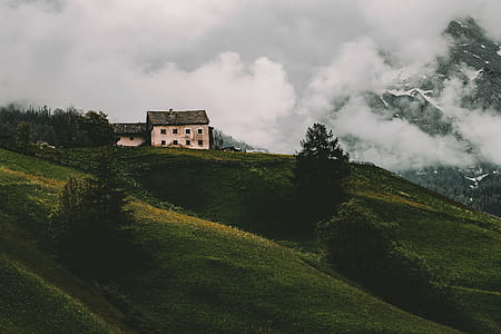White and Gray House on Mountain thumbnail