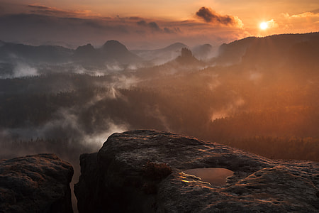 puddle in rock formation thumbnail