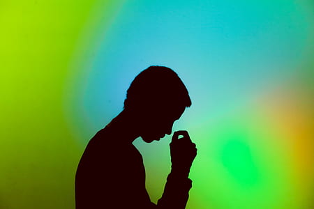 silhouette photo of male thumbnail