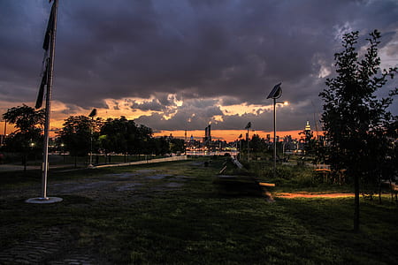 city, dawn, landscape, sky thumbnail