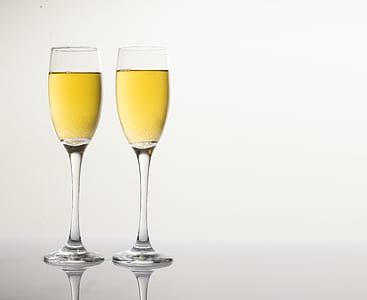 two clear drinking glasses thumbnail