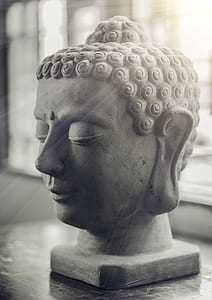 Selective Focus of Gautama Buddha Bust thumbnail