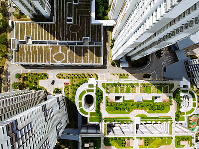 aerial photography of buildings thumbnail