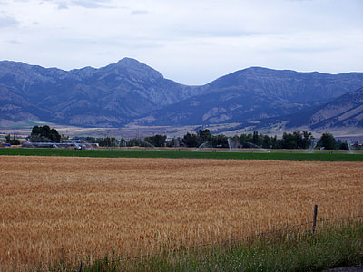 The Bridger Mountains just outside Belgrade in Montana thumbnail