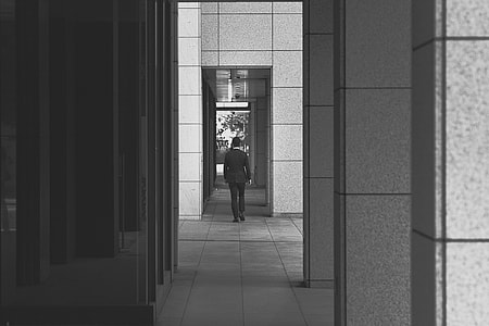 man walking on hallway thumbnail