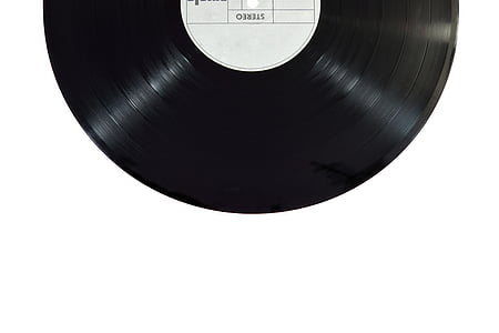 black and white lp record disc thumbnail
