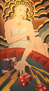 woman playing poker animated character thumbnail