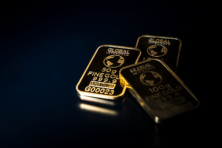 three 50 g fine gold bars thumbnail