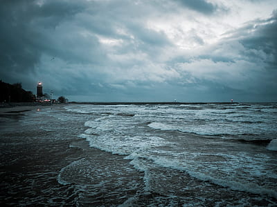 seascape photography of seashore thumbnail
