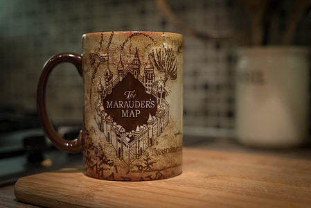 The Marauder's Map printed mug on table thumbnail