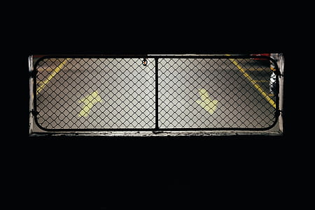 arrow, fence, sign, dark thumbnail