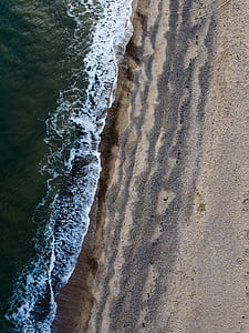 aerial photography of sea waves thumbnail