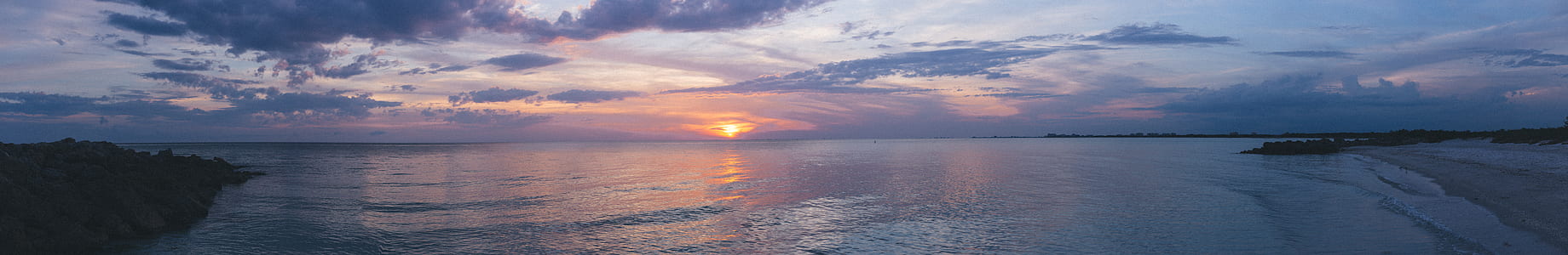 sea, dawn, landscape, nature thumbnail
