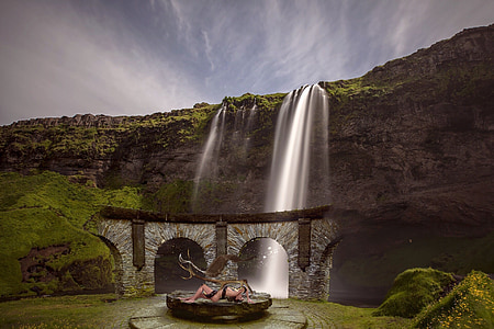 waterfalls time lapse photography thumbnail