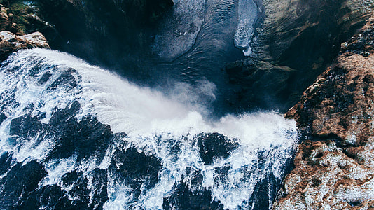 tow view of waterfalls during daytime thumbnail