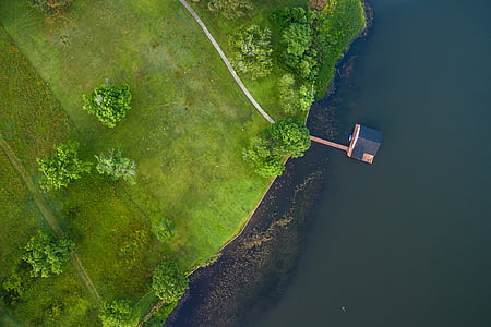 aerial photography of house near trees thumbnail