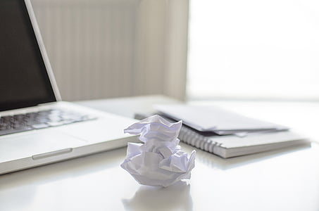 white paper on white table thumbnail