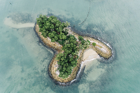 birds eye view of island thumbnail