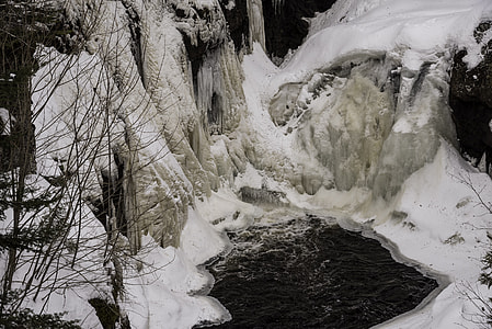 Frozen Waterfall at Cascade River State Park, Minnesota thumbnail